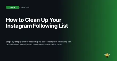 How to Clean Up Your Instagram Following List