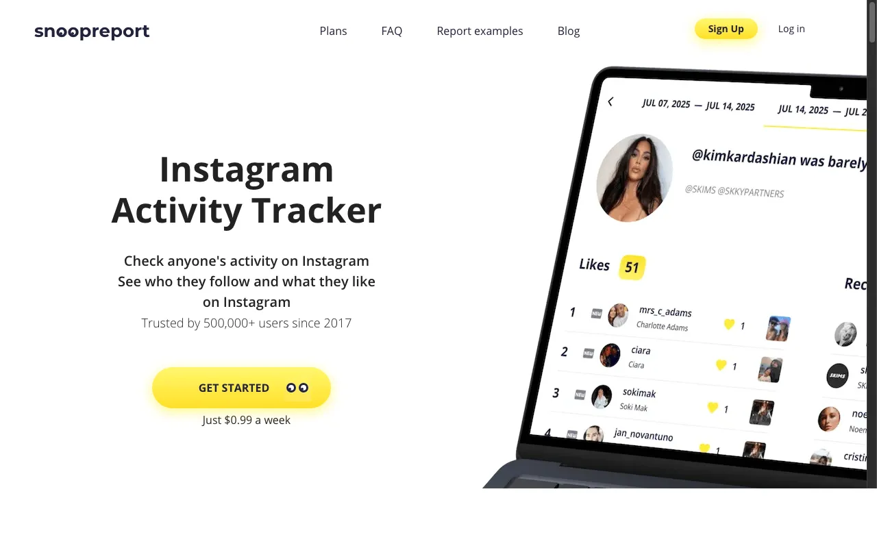Snoopreport - Instagram Activity Reports